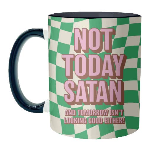 ART WOW – Caneca por atacado – Canecas 'Não Hoje Satan' de Claire Atwood6