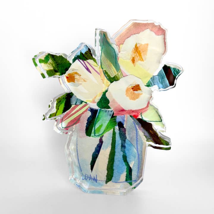 Garden Jar Floral Acrylic for wholesale by Lauren Dunn
