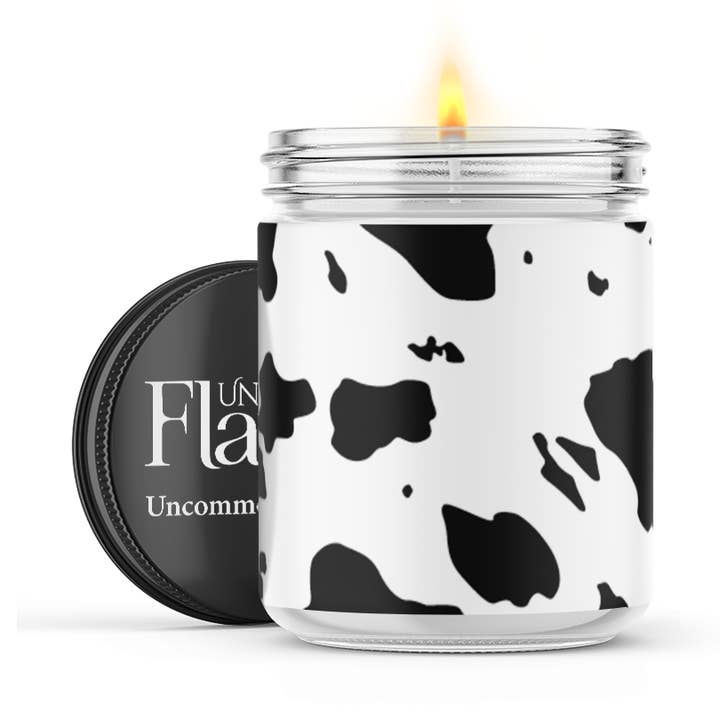 Cow Print Candle for wholesale by Uncommon Flame