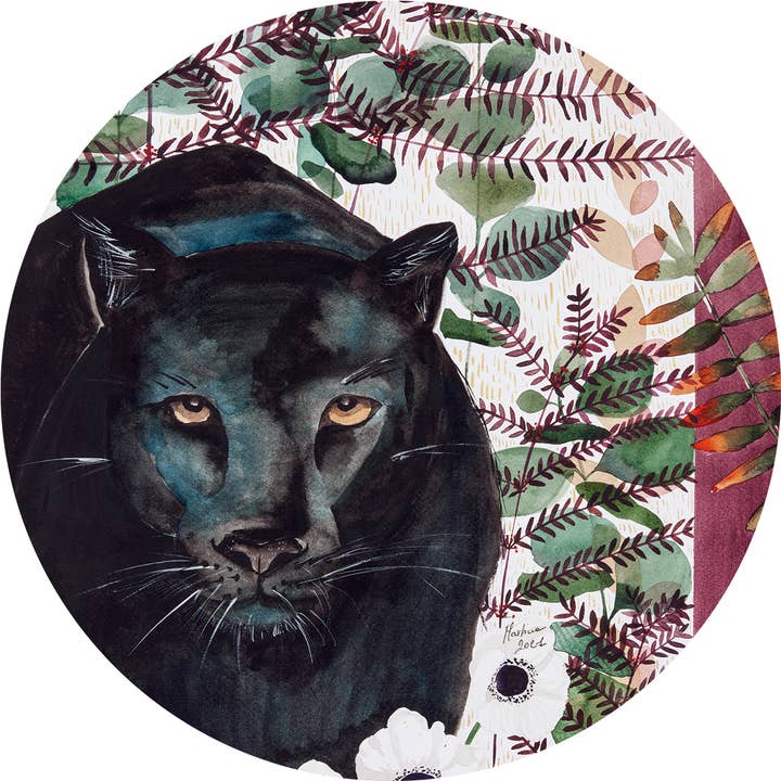 Placemat - Rígido Redondo com Panter Gráfico 39 cm por atacado de Coolors by Web Com S.a.s.