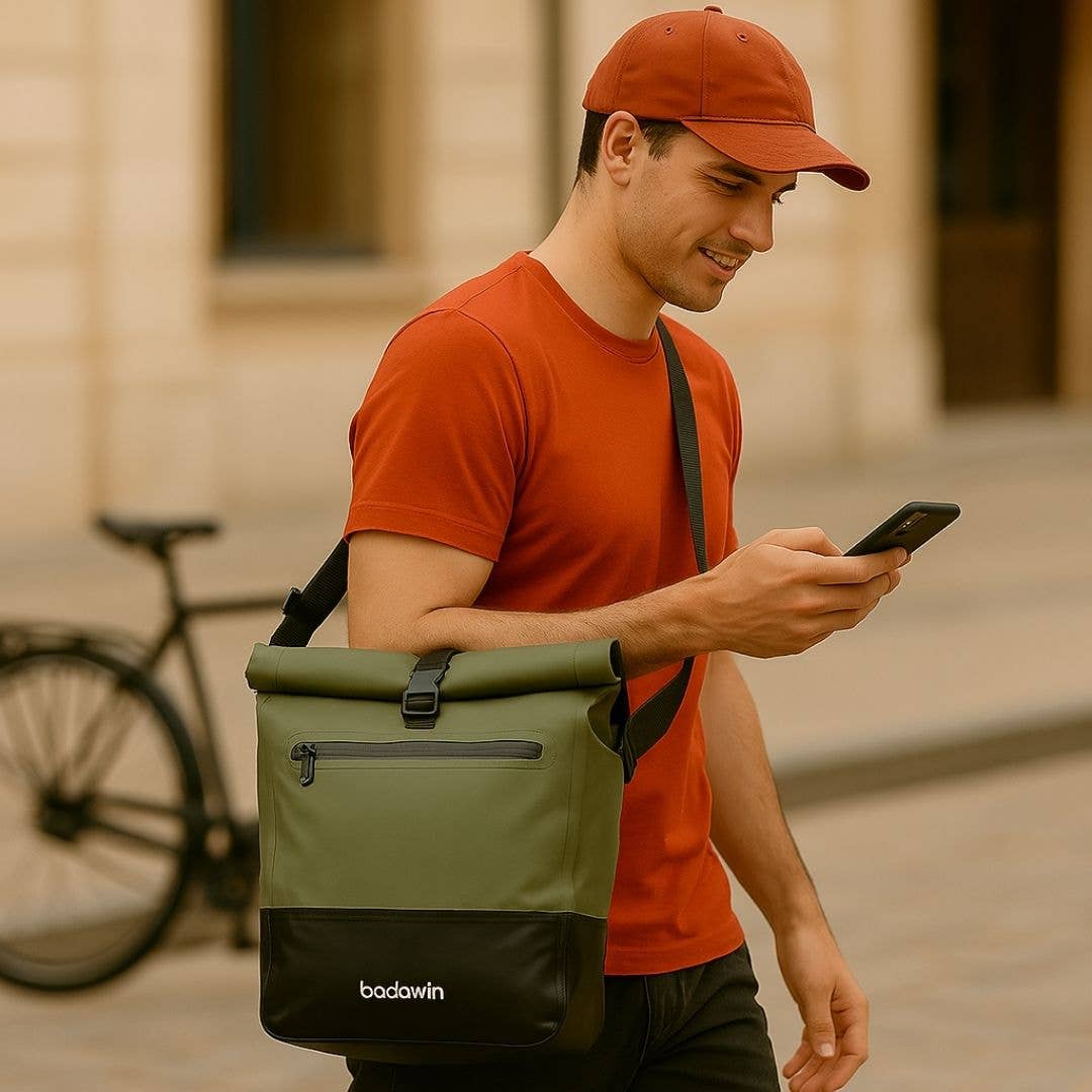 BADAWIN – Engroshandel Tilbehør til cykling – BADAWIN Ancel Badawin khaki grøn cykeltaske/pung5