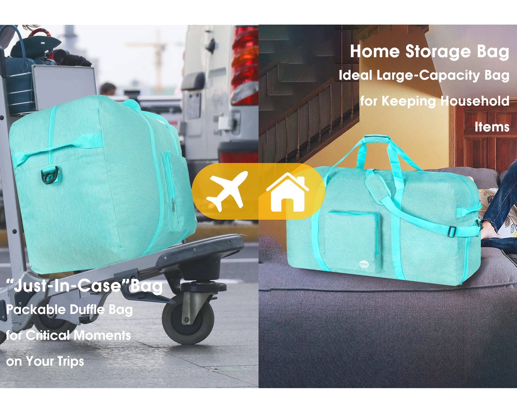 wandf - Wholesale Weekender Bag - Unisex - Large Size WANDF Duffle Bags 32 Inches (100L) Foldable Bag39