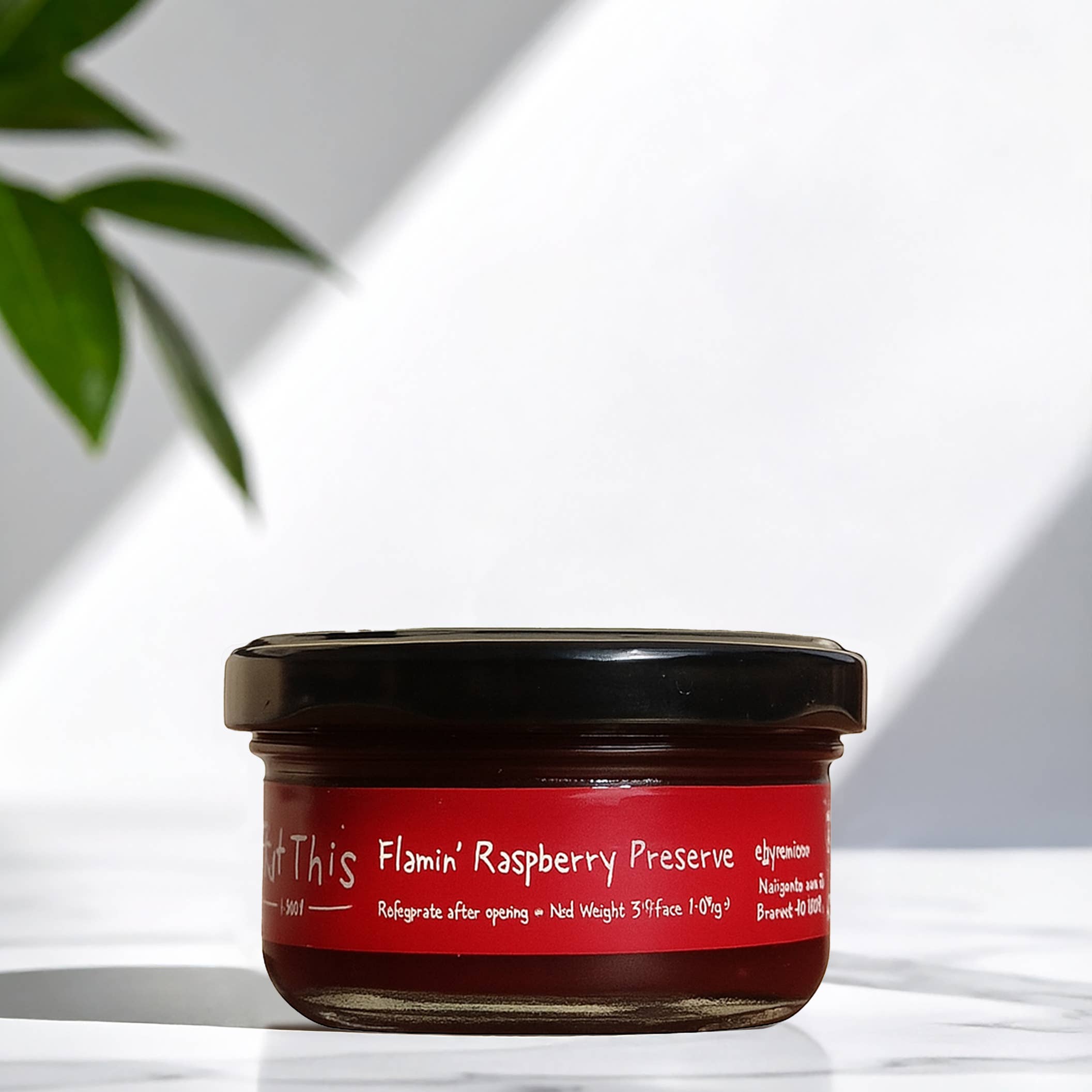 Eat This Yum - Wholesale Preserves -   Flamin' Raspberry Preserve 1