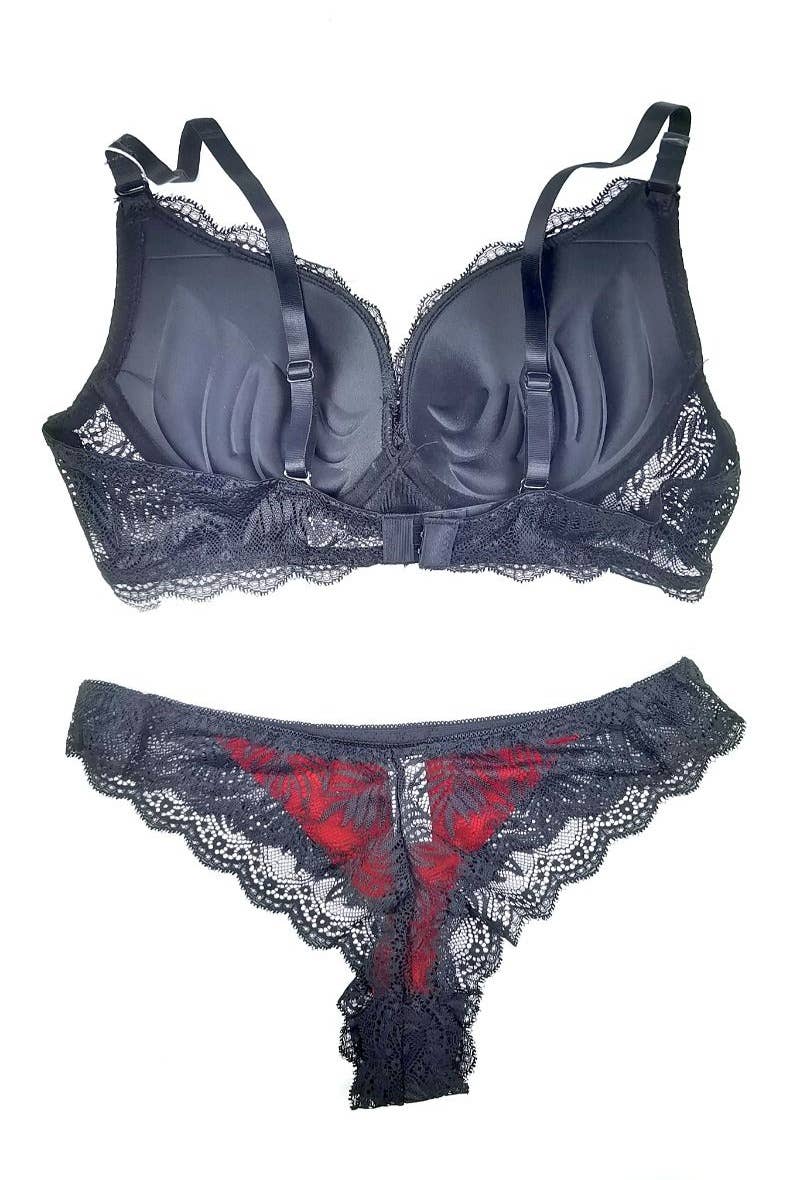 Belle Com'Elle – wholesale Lingerie Set – women's – Bra & String Set with frame/JN7201B10