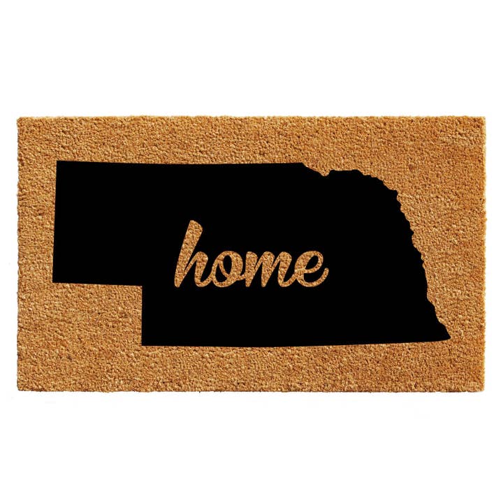 Nebraska State Doormat for wholesale by Calloway Mills