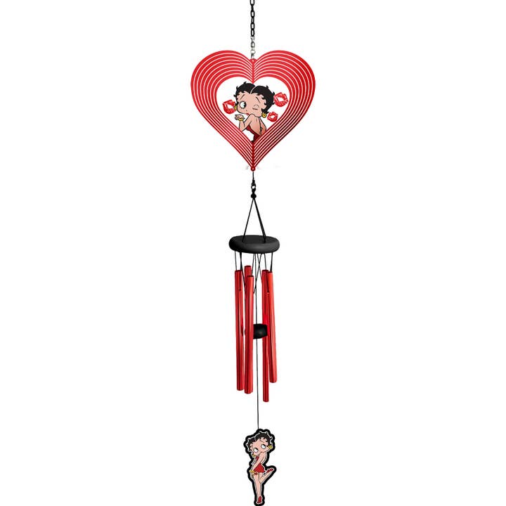 Betty Boop Wind Spinner Chime for wholesale by Spoontiques, Inc