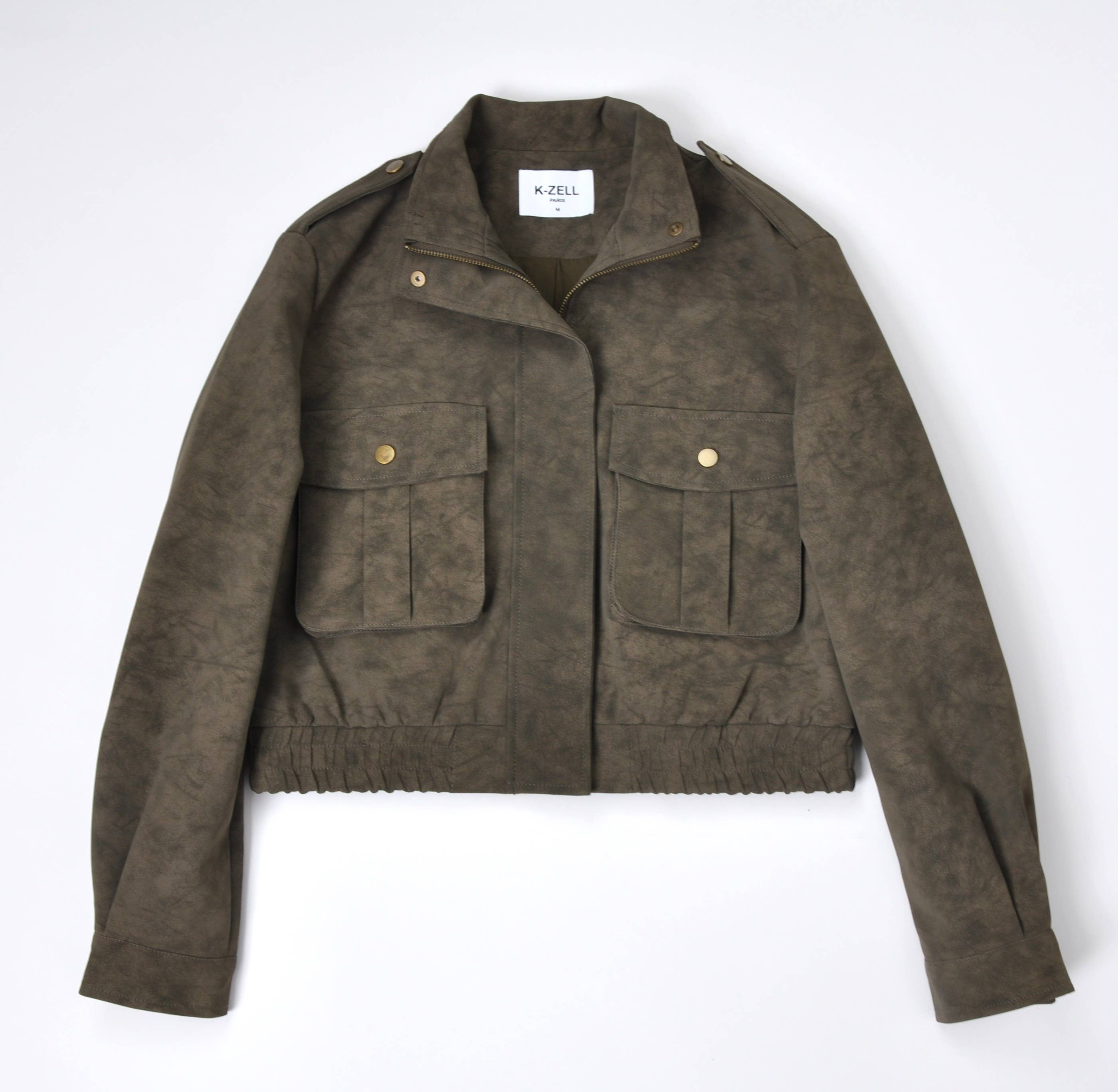 KZELL PARIS - Wholesale Jacket - Women's - WATERPROOF SUEDE-EFFECT SHORT JACKET3