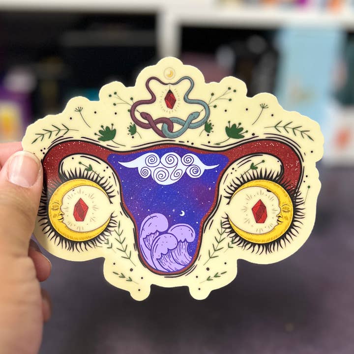 Cosmic Womb Stickers for wholesale by The Oracle's Haven