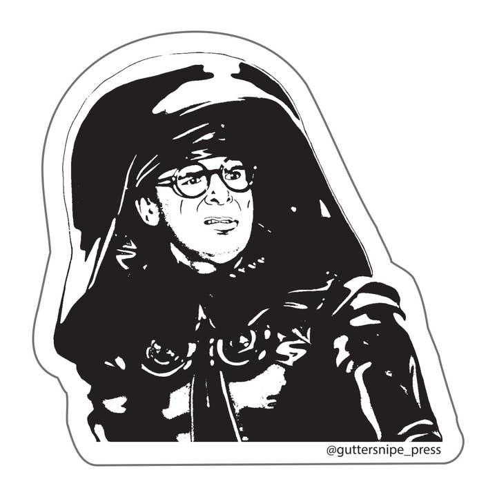 Guttersnipe Press Greetings – Engroshandel Klistermærke – Mørk Hjelm Sticker