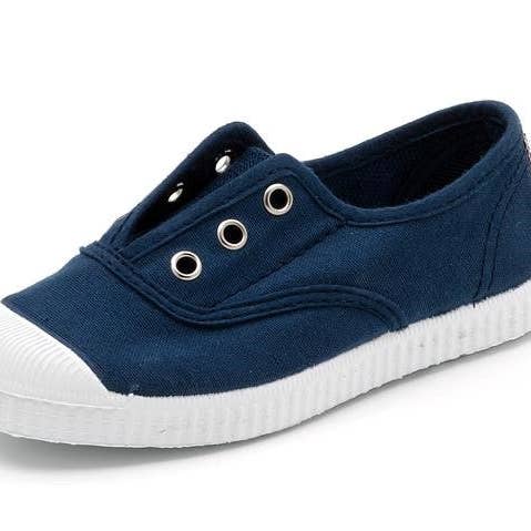 Cienta 70997.48 Navy Canvas Laceless Sneaker for wholesale by Cienta Shoes