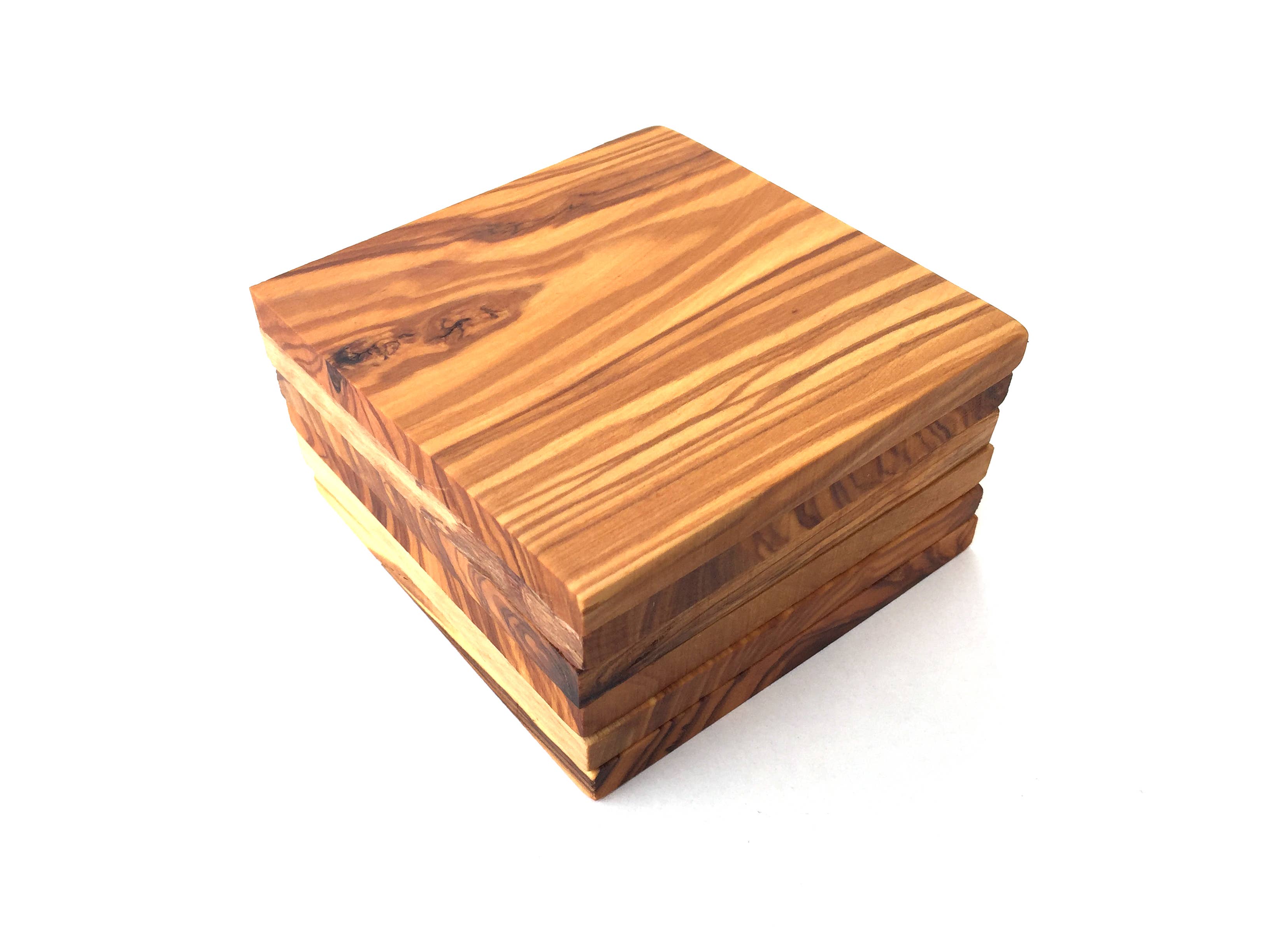 medina mood - Wholesale Coasters - Set of 6 coasters square glass coasters olive wood2