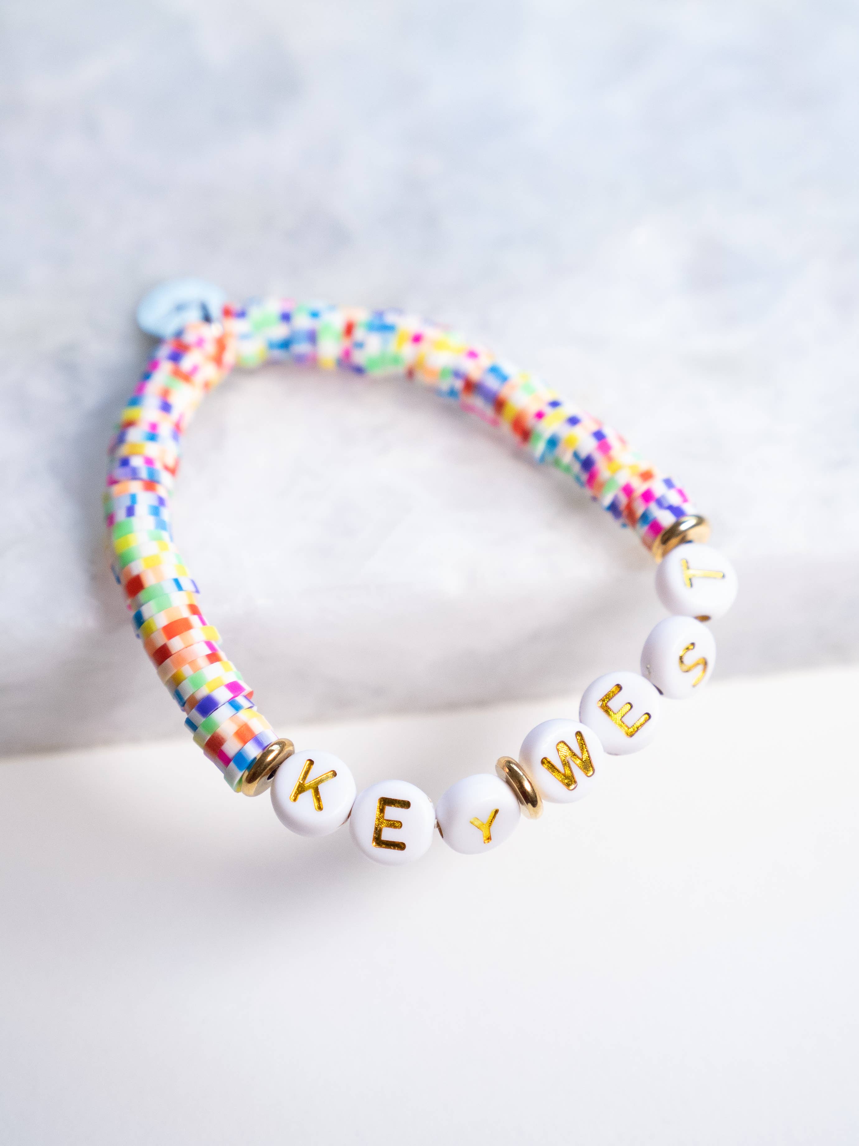 Haven - Wholesale Beaded Bracelet - Kids - Customizable Letter Bracelet - Polymer Clay - Kid Size9