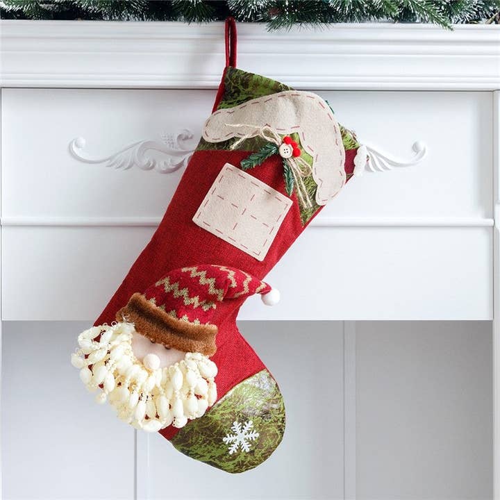 ShieldChic - Wholesale Holiday Stocking - Christmas Stocking Candy Bag Pendant House Big Stocking Decoration Gift Bag