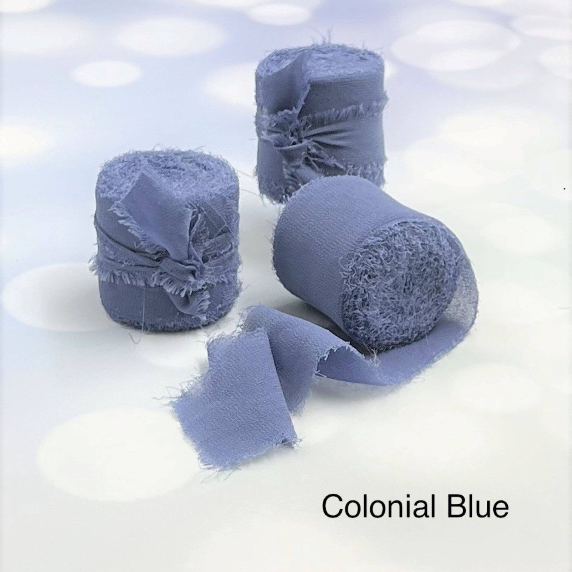 Cathayana - Vendita all'ingrosso Nastri - Confezione regalo - Nastro in chiffon fatto a mano con frange, per bouquet da matrimonio2