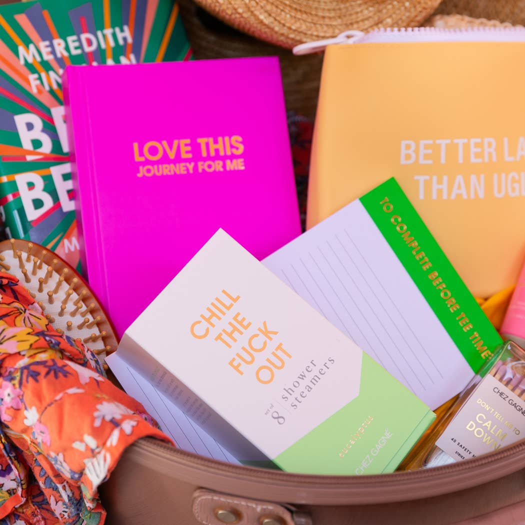 Chez Gagné – Diário por atacado – Adoro Esta Jornada Para Mim - Diário de Capa Dura - Fúcsia Brilhante9