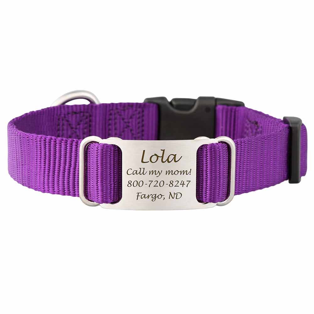 dogIDs - Wholesale Pet Collar - Dog - Personalized Nylon ScruffTag Collar4