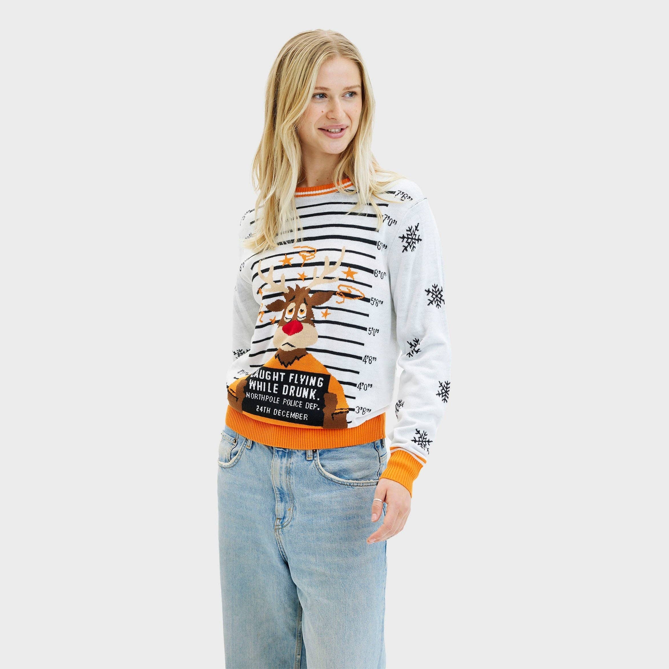 Happy Seasons - Vendita all'ingrosso Maglione tricot - Donna - Maglione di Natale Criminal Rudolph – Donna3