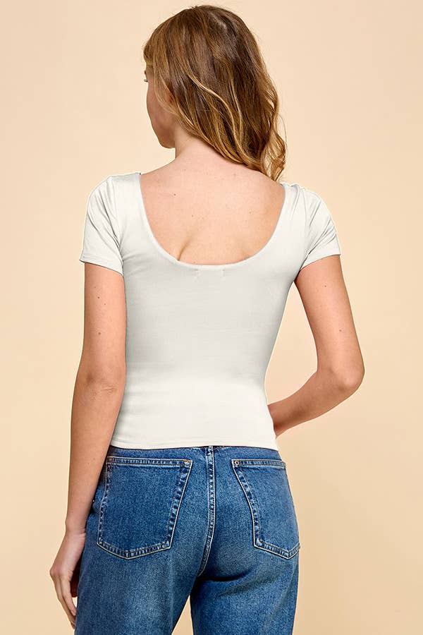 Heart & Hips - Vendita all'ingrosso Top in maglia - Donna - JT52525 - TOP A DOPPIO STRATO CON DOPPIO SCOOP3