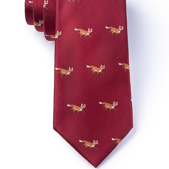 Wild Ties - Wholesale Necktie - Men's - Prowling Foxes Tie by Wild Ties -  Microfiber0
