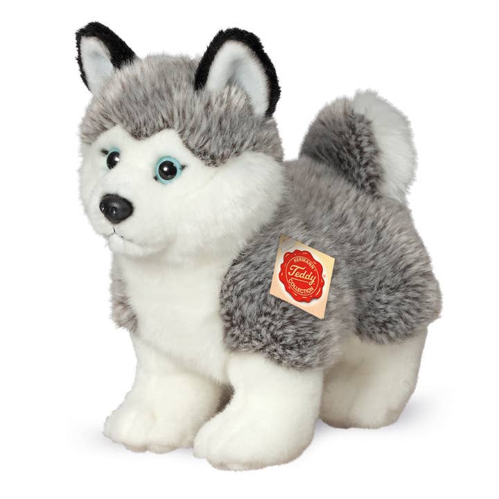 Husky debout 23 cm - peluche - jouet en peluche pour la vente par Teddy Hermann