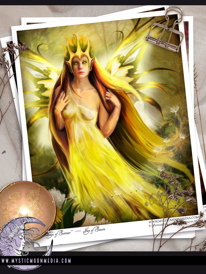 Impressão de Arte de Fantasia “Soberano de Verão” por atacado de Mystic Moon Media LLC