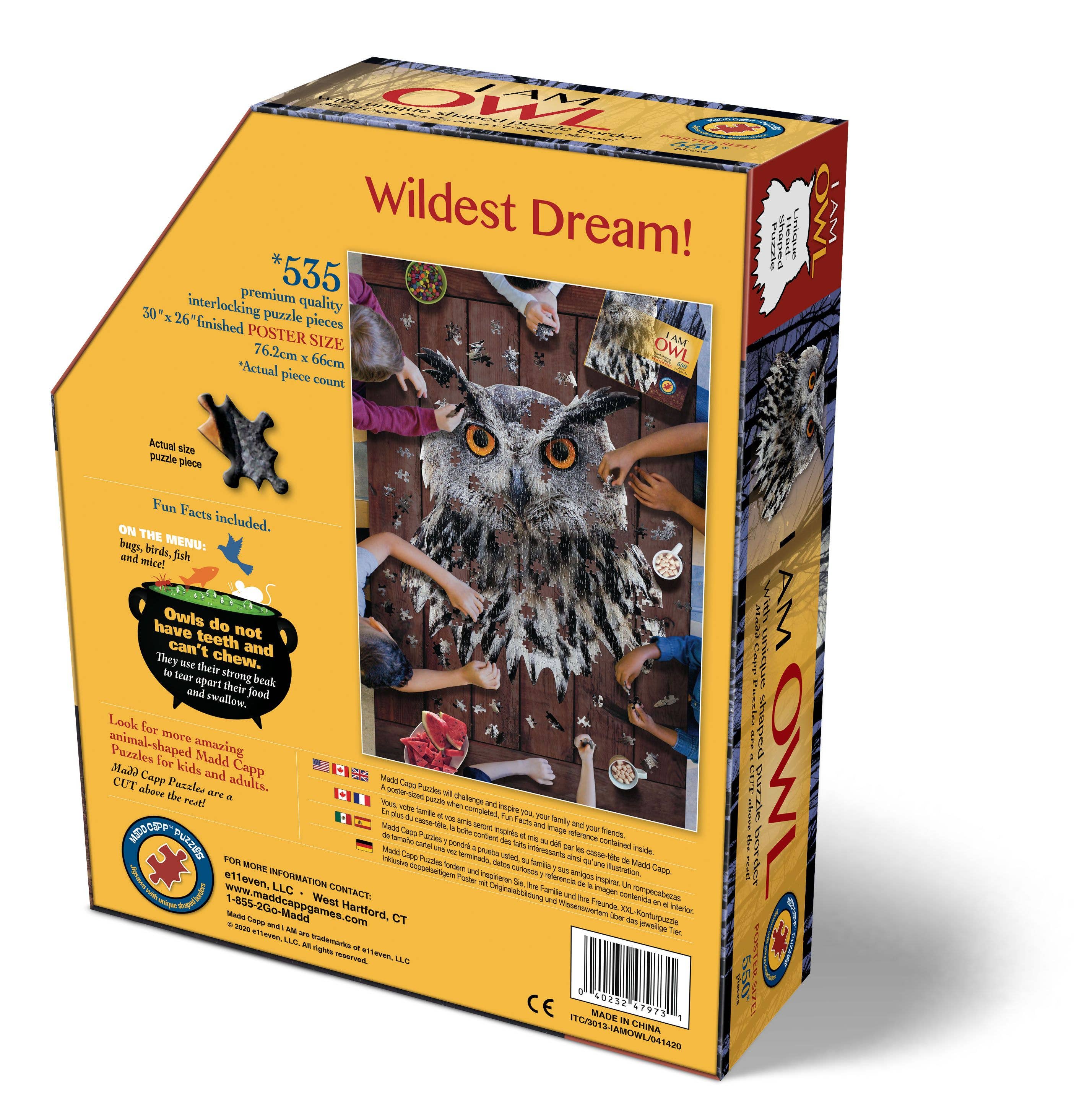 Madd Capp Games & Puzzles - Wholesale Puzzle - Adult - I AM Owl 550 piece jigsaw puzzle - gift2