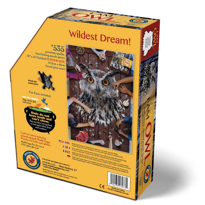 Madd Capp Games & Puzzles - Wholesale Puzzle - Adult - I AM Owl 550 piece jigsaw puzzle - gift2