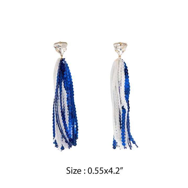 JHP Collection - Wholesale Dangle Earrings - GAME DAY SHINNY DROP SPORTS SEQUINS POST EARRINGS1