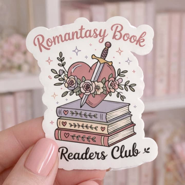 Auburn Row Design - Wholesale Sticker - Romantasy Reader Die Cut Sticker 9