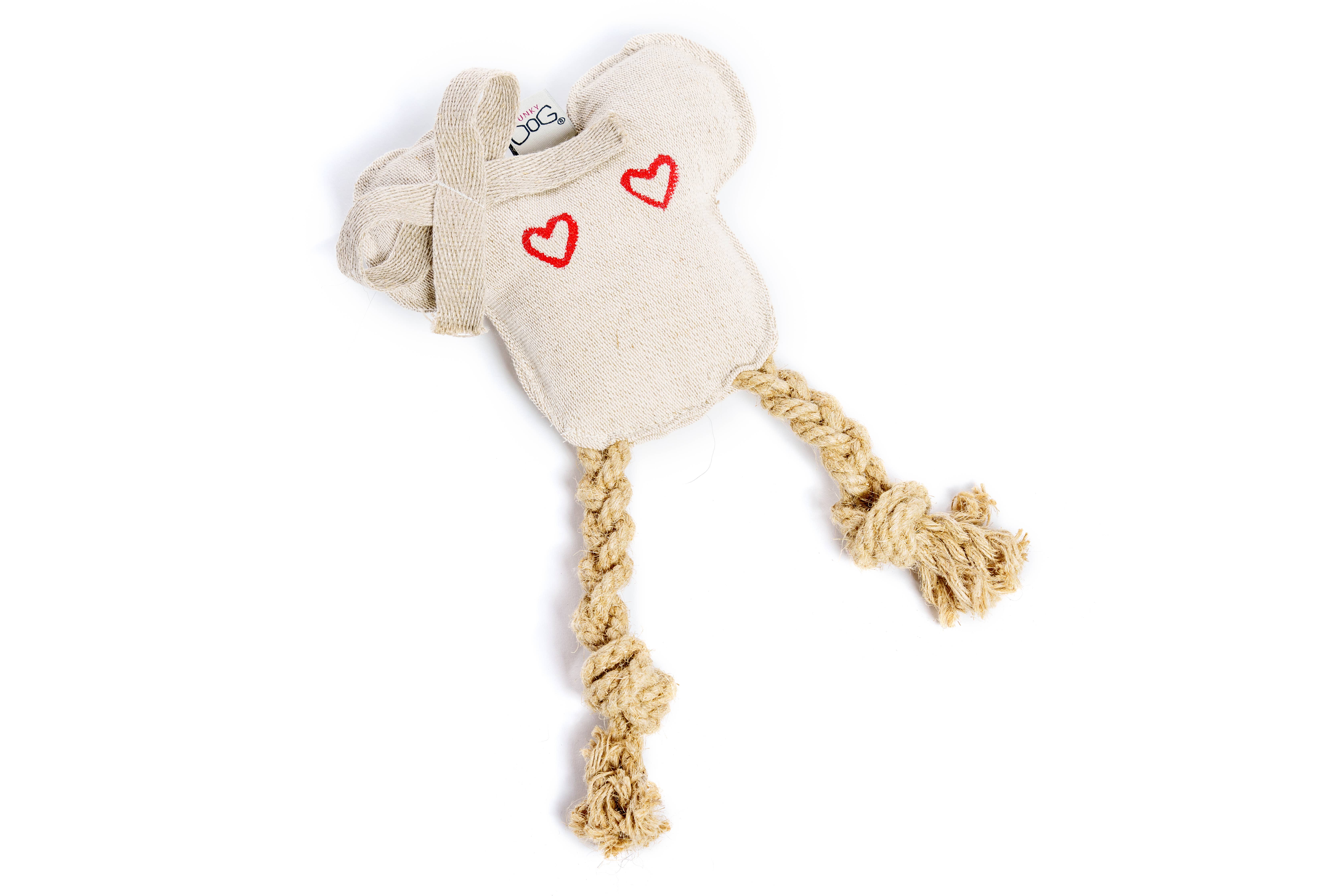 FUNKY DOG - Venta al por mayor Juguete de soga - Perros - Juguete para Perros Ecológico, Hecho a Mano y No Tóxico - Sra. Babas0
