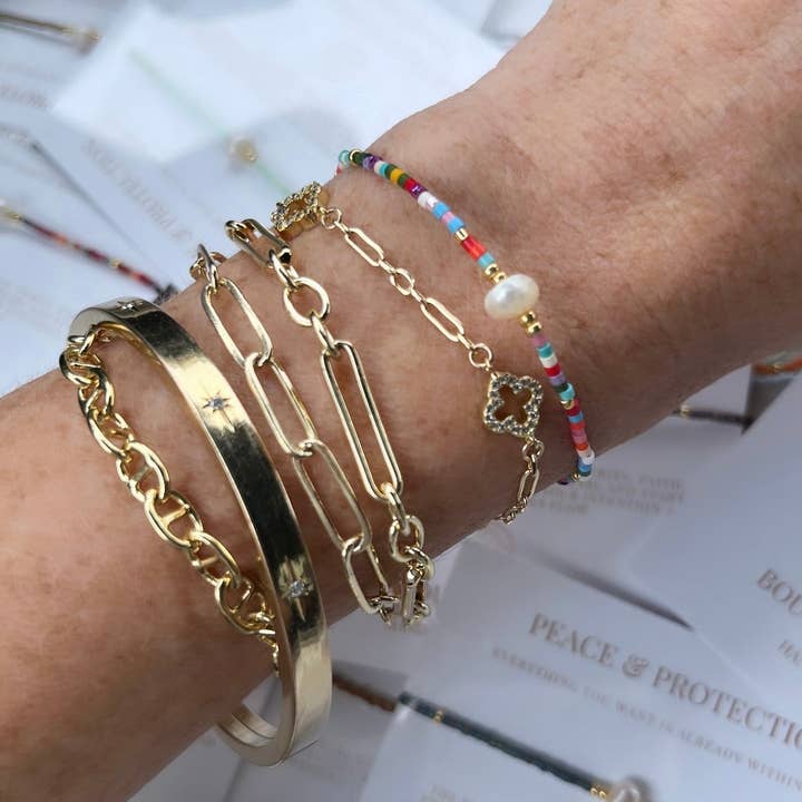 Boutique Suarez Co. - Wholesale Beaded Bracelet - Manifest Peace - Pearl Bracelet52