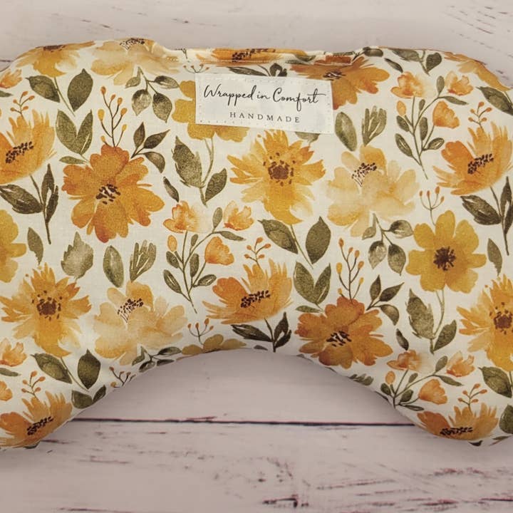 Heizkissen aus Bio-Baumwolle — Bohnenform (Kopie) für den Großhandel von Wrapped In Comfort