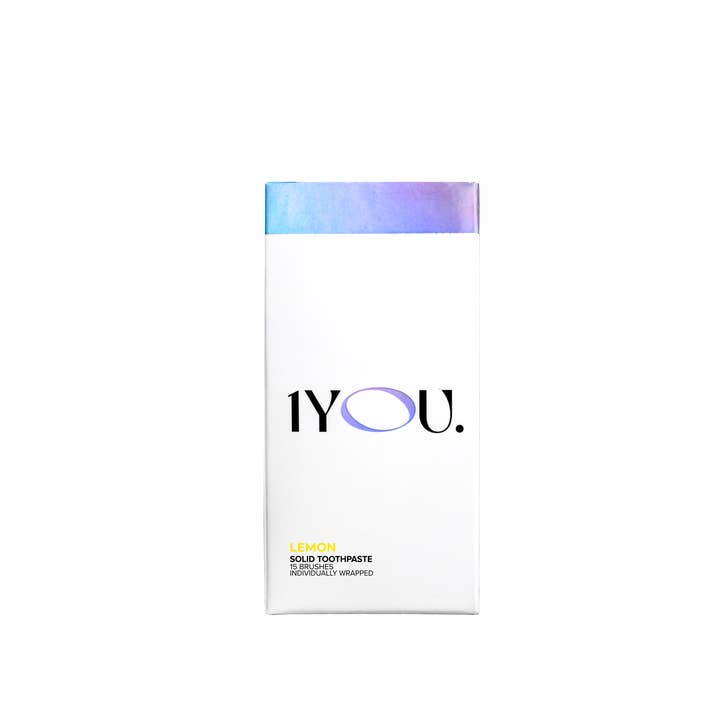 1YOU - Wholesale Toothpaste - Eco Toothpaste Tablets - Travel Pack - Lemon