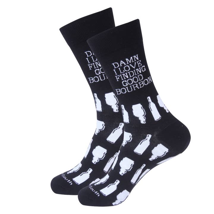 Damn I Love Finding Good Bourbon Socks for wholesale by Barrel Down South