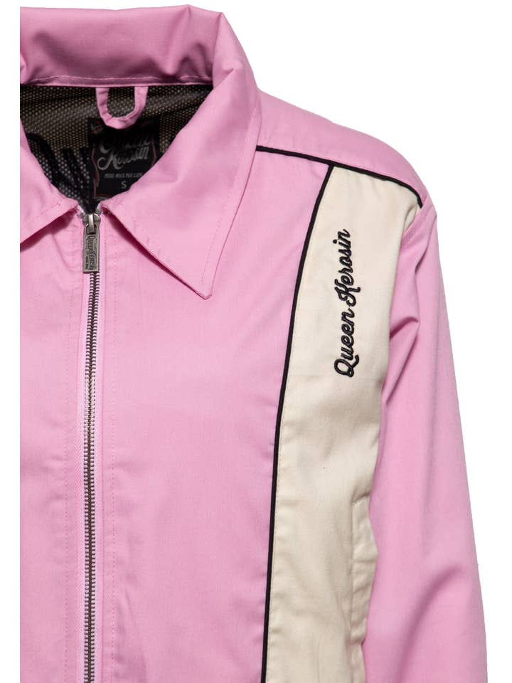 pink Speedway Queens 1955 gabardine jacket for wholesale on Faire2