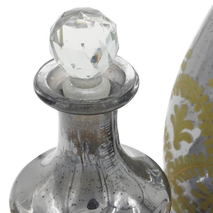 A&B Home Group Inc. - Vente Bocal décoratif - S/3 Carafes - Argent/Transparent/Or8