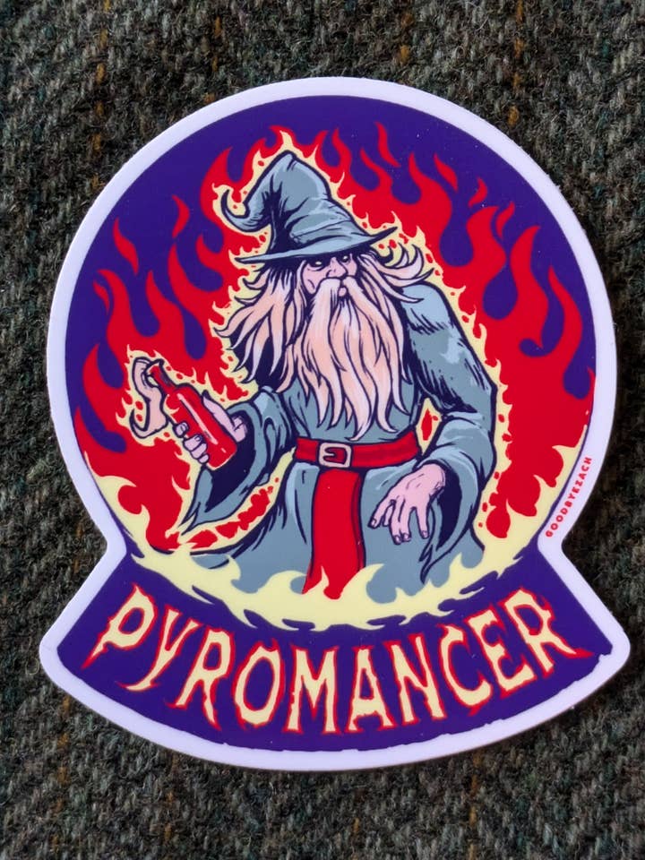 Pyromancer Sticker for wholesale by Goodbye Zach