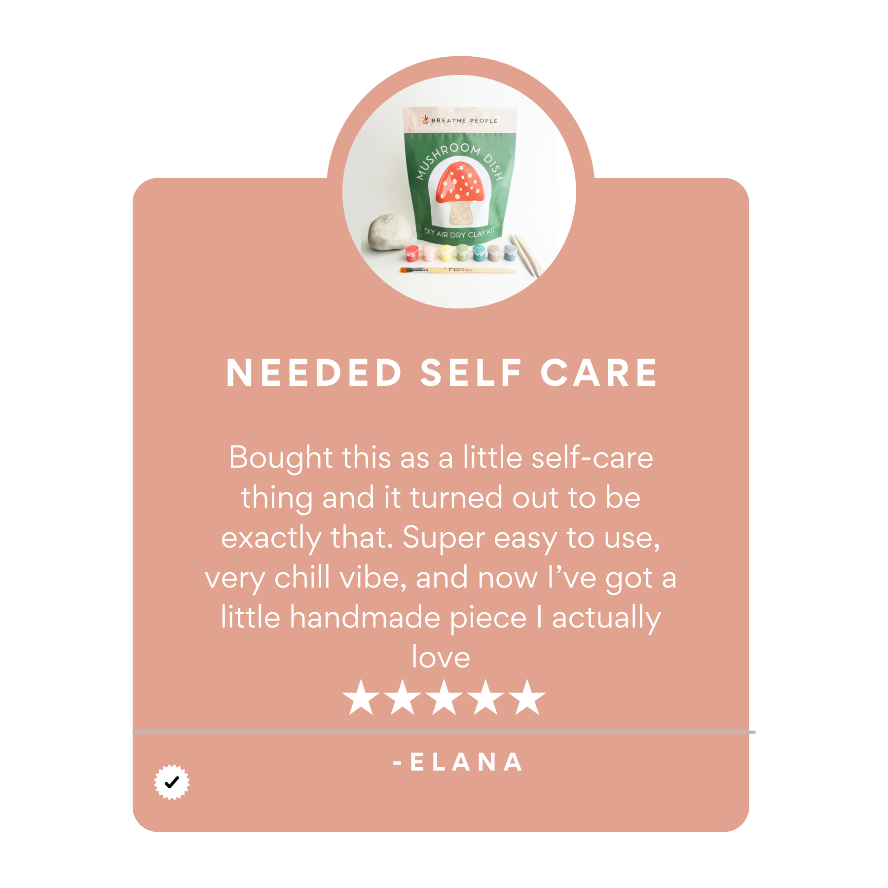 Breathe People - Wholesale DIY Craft Kit - DIY Air Dry Clay Kit- Make Your Own Mushroom Dish1