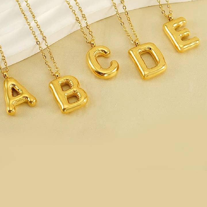 Embellish Your Life - Wholesale Pendant/Charm Necklace - Balloon Initial Necklace16