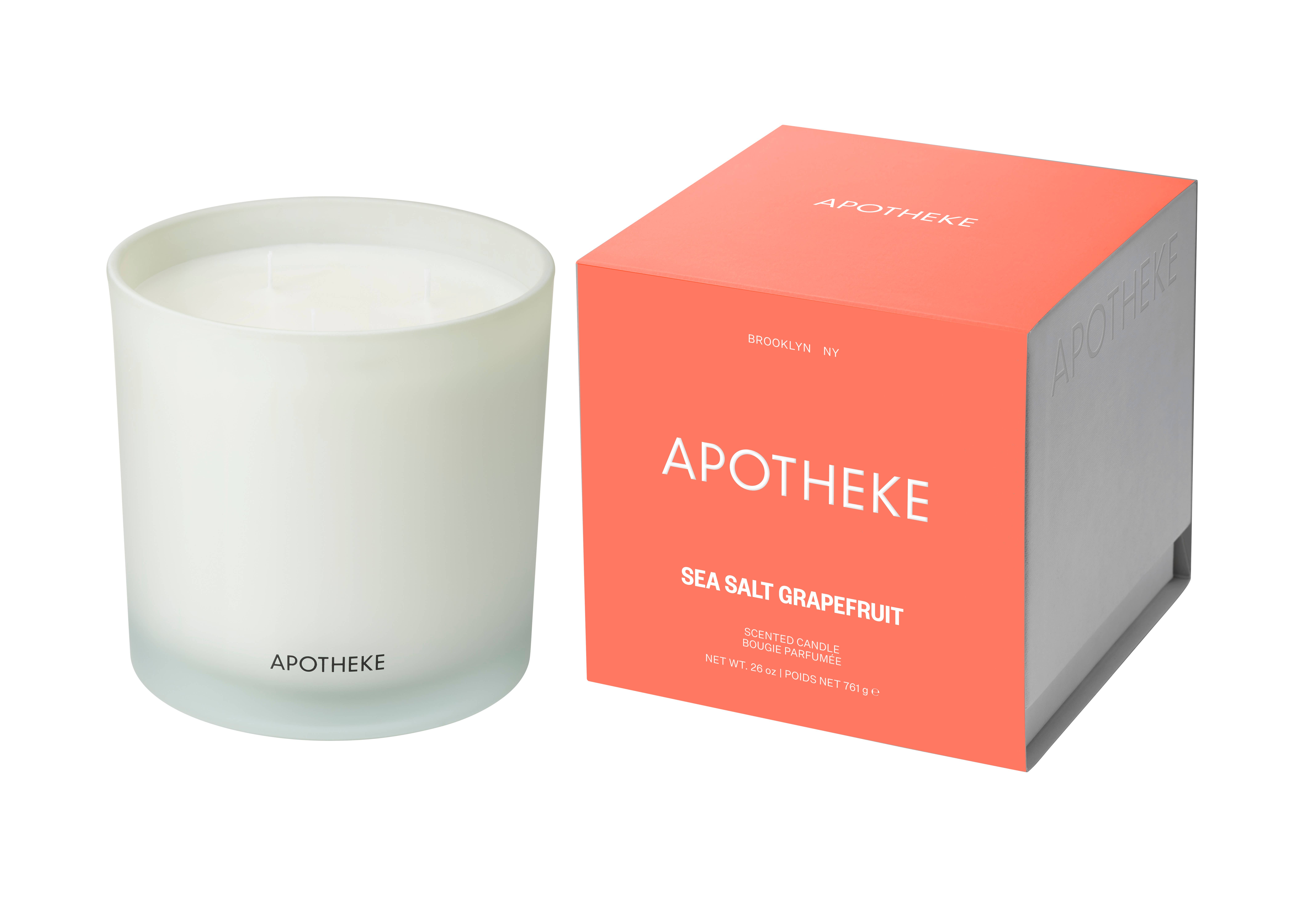 Apotheke - Wholesale Jar/Filled Candle - Sea Salt Grapefruit 3-Wick Candle