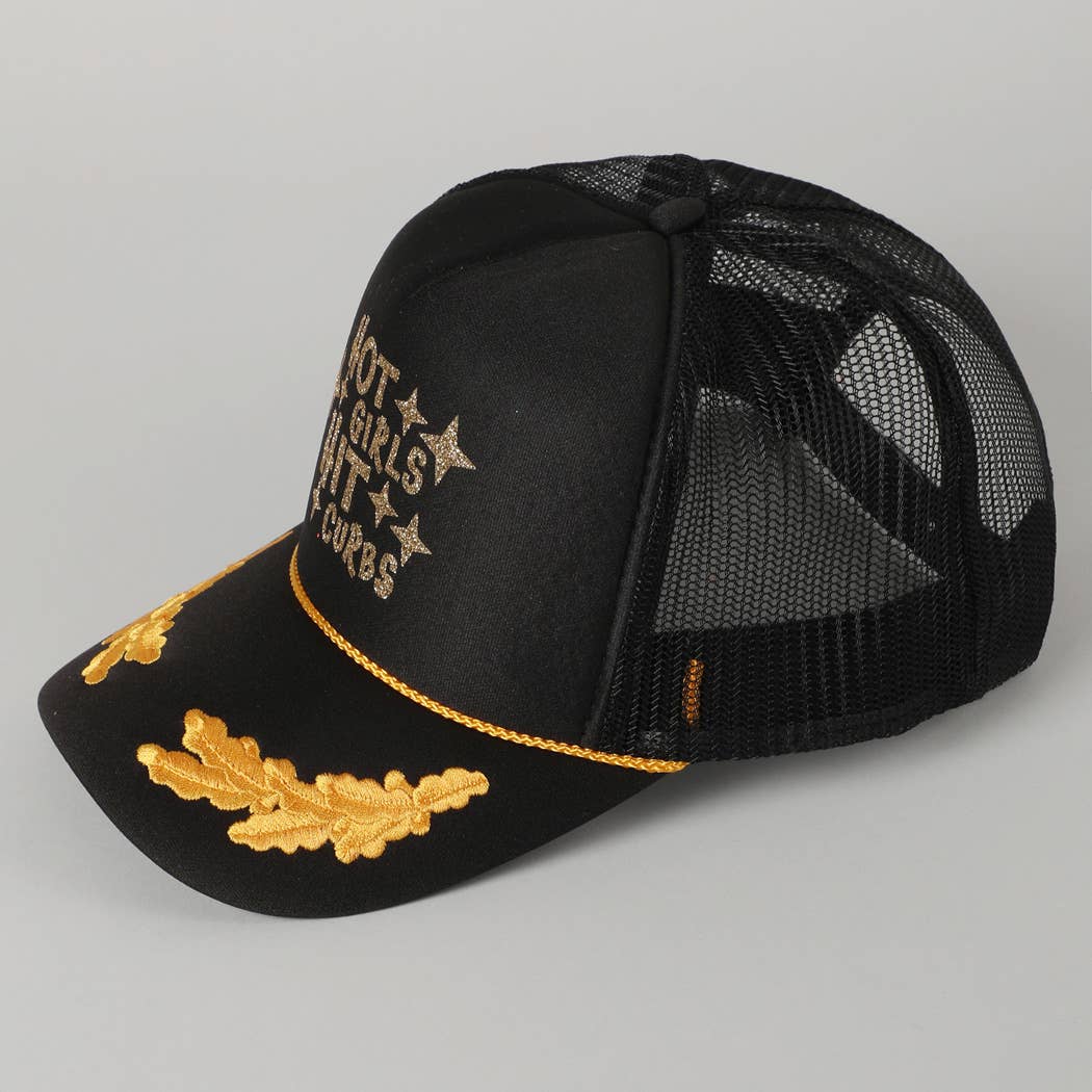 Fashion City - Wholesale Truckerpet - Dames - Heet Meiden Raken Stoepranden Glitter Logo Schuim Trucker Pet10