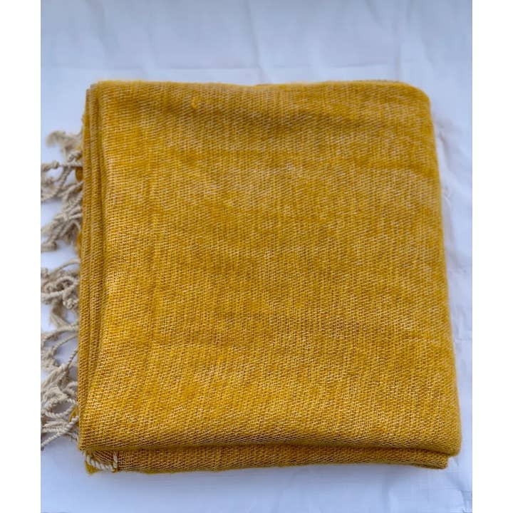 Alchemy Story - Wholesale Yoga mat - Yak Wool Mediation Shawl | Mustard2