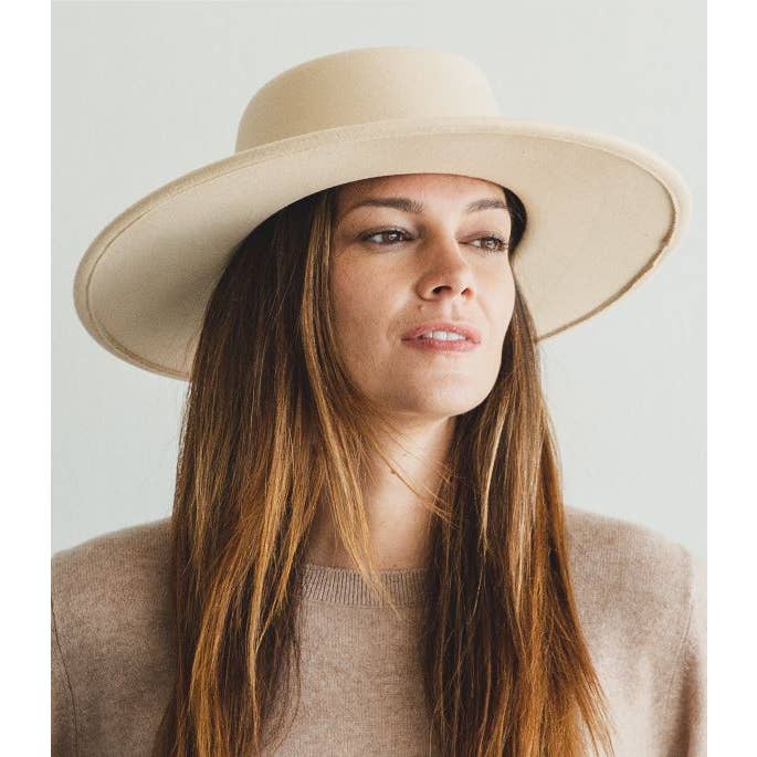 Queens INC - Vente Canotier – femme - Chapeau canotier à large bord - Ruban gros-grain assorti4