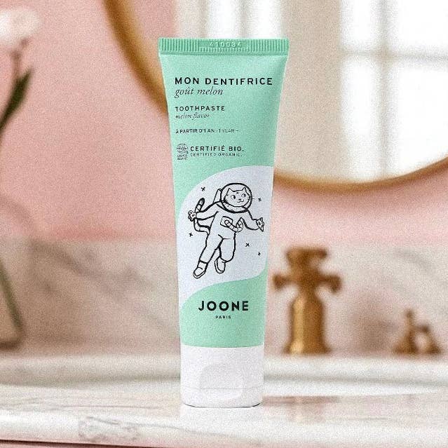 Dentifrice certifié bio enfant dès 1 an pour la vente par Bienfaits pour Maman