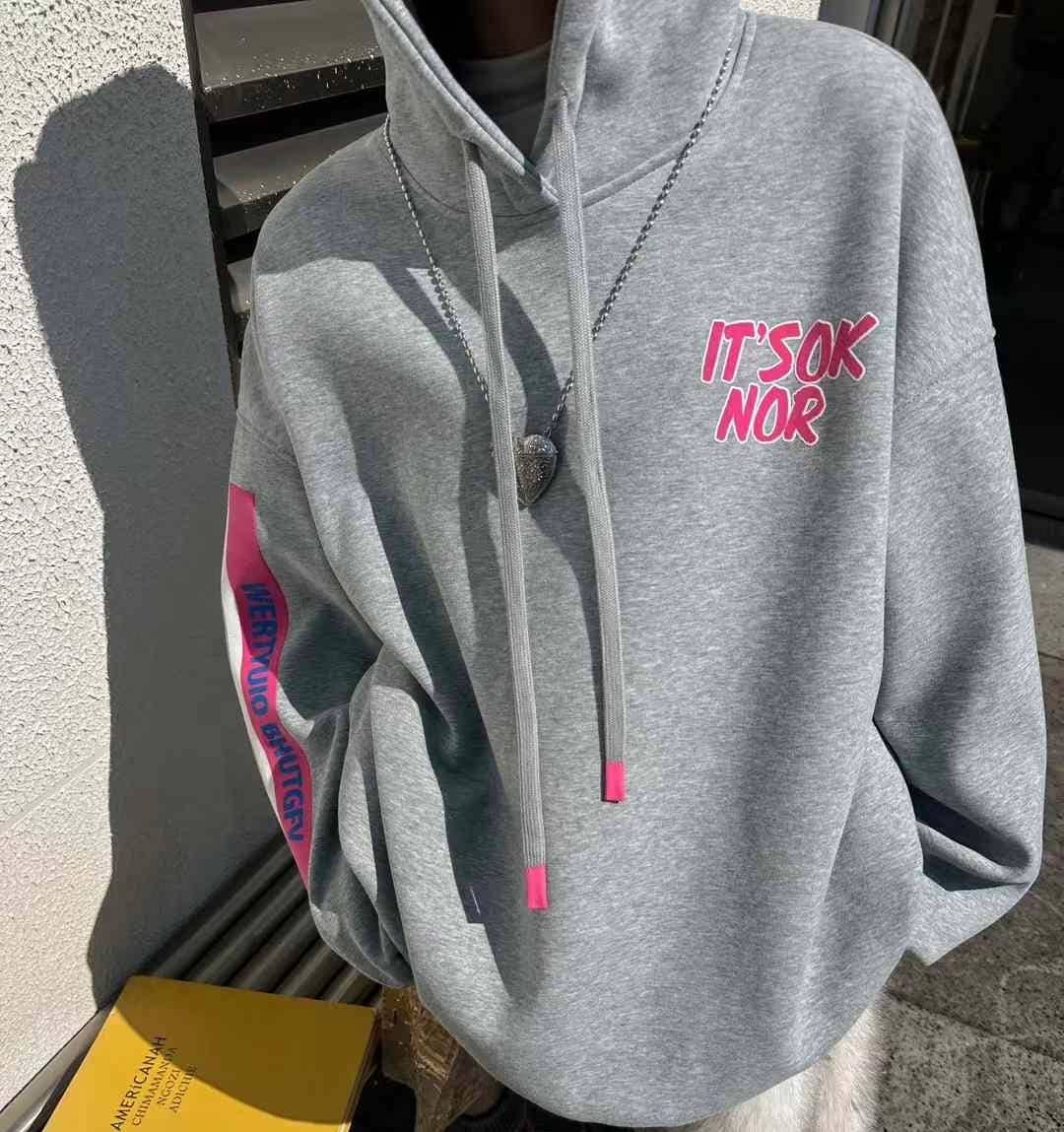 Chilli Girl Collection - Vente Sweat à capuche – femme - Sweat à capuche oversize avec lettres appliquées2