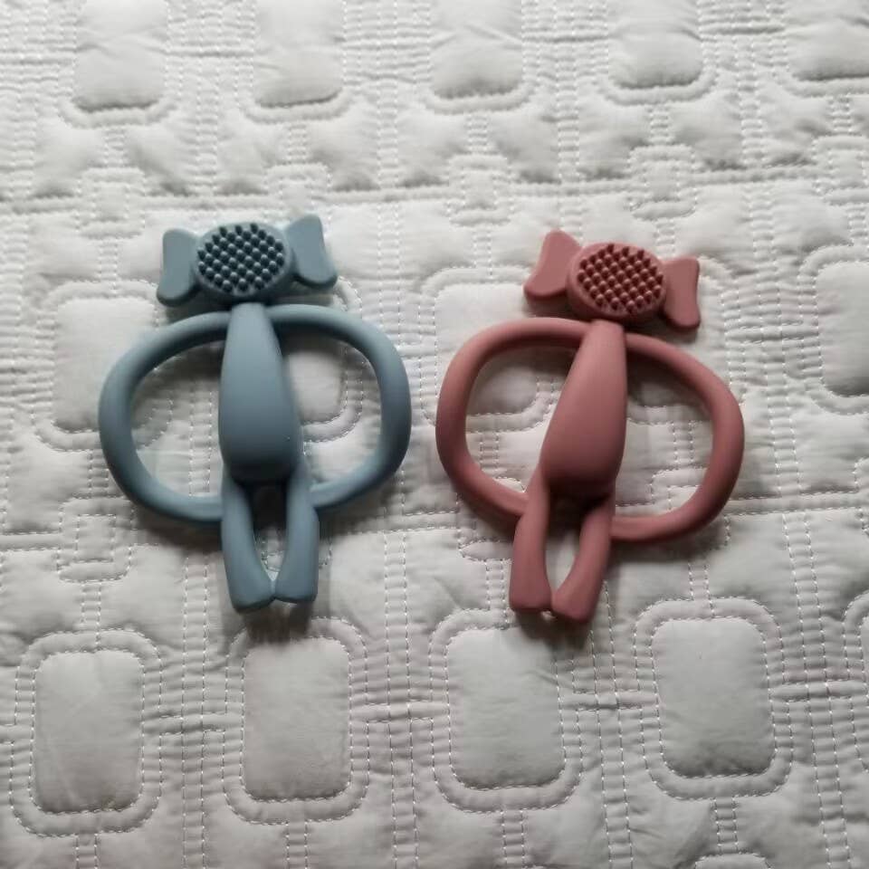 D & C TOYS - Wholesale Teether (Not Clip-On) - Baby - Elephant Teether Toy Baby Silicone Molar Teether4