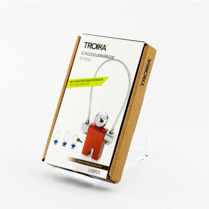 Troika, Duke Baron & Paperthinks by Brand Node, Inc. - Wholesale Keychain - Unisex - Troika Jumper, Nail Friendly Keychain in a range of finishes
