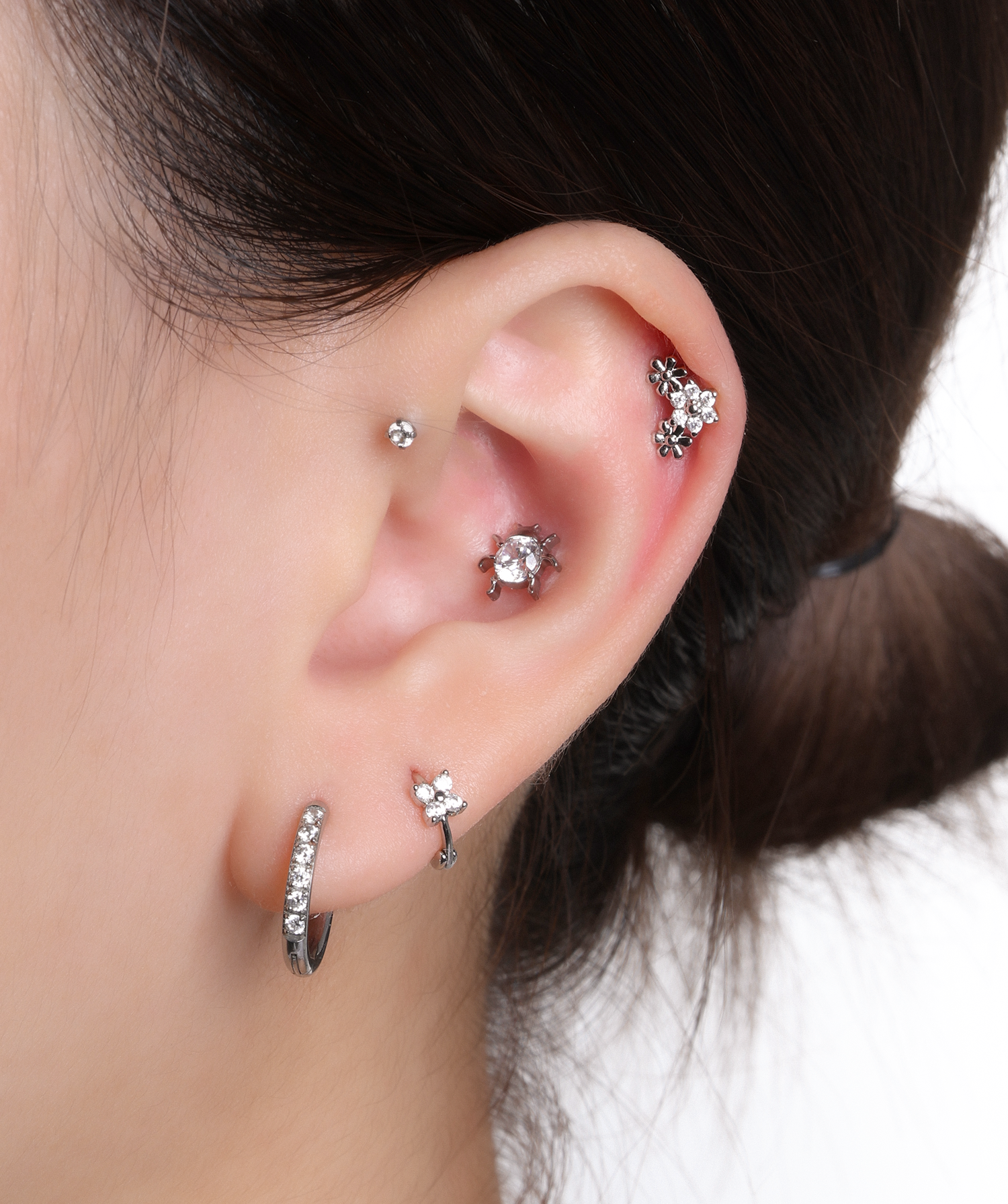 oumo jewelry - Wholesale Stud/Post Earrings - Titanium Ladybug Stud4