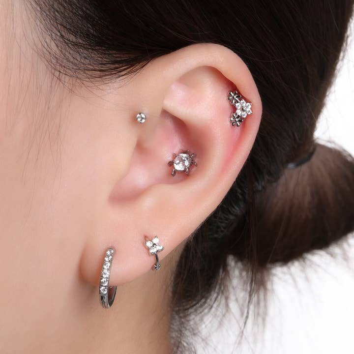 oumo jewelry - Wholesale Stud/Post Earrings - Titanium Ladybug Stud4