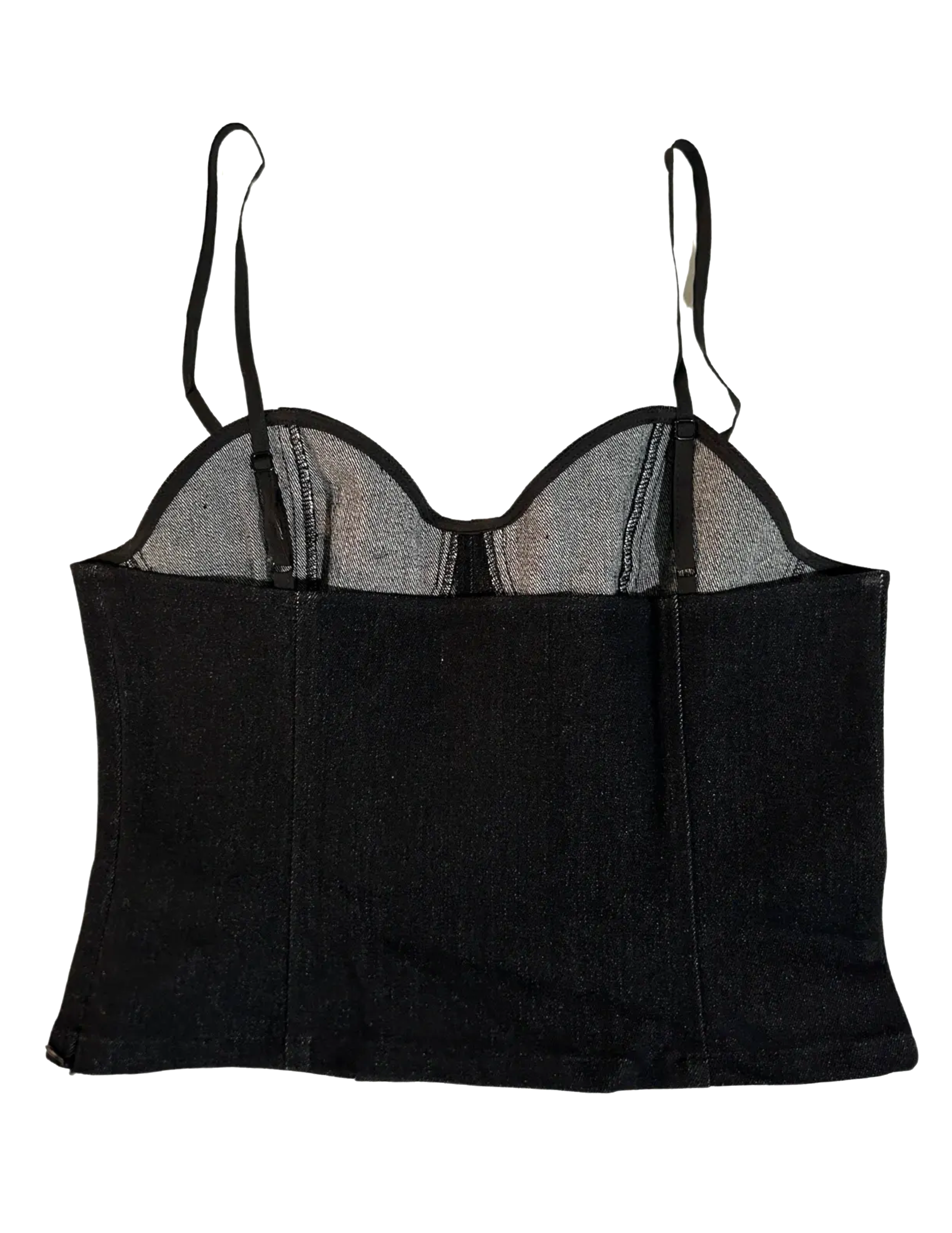 Rebel Reid - Wholesale Bustier - Women's - Black Denim Bustier Top3